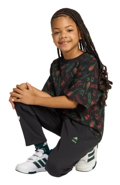 Adidas Originals X Disney Oversize Allover Print T-shirt In Multi