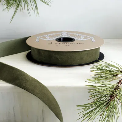 Frontgate Voss Velvet Ribbon In Green