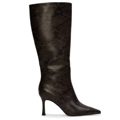 Black Suede Studio Draya 80 Boot In Black