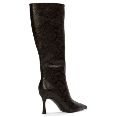 Black Suede Studio Draya 80 Boot In Black