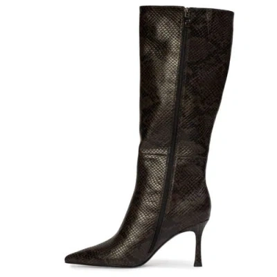Black Suede Studio Draya 80 Boot In Black