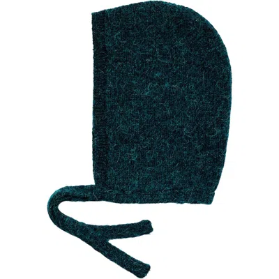 Hyer Goods Upcycled Alpaca Wool Small Tie Balaclava In Green
