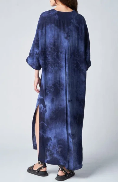 Ocean + Main Ocean+main Gauze Arc Seam Caftan In Multi