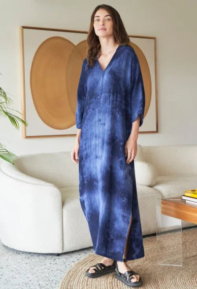 Ocean + Main Ocean+main Gauze Arc Seam Caftan In Multi