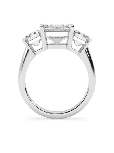 Tilla 14k White Gold Lab-grown Diamond Ring In Silver