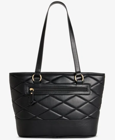 Giani Bernini Large Quilted Tulip Tote, Exclusively At Macy's In Black