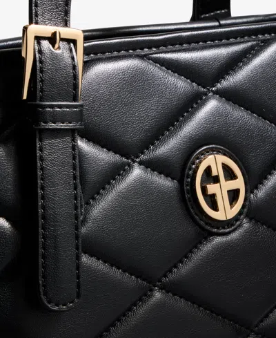 Giani Bernini Large Quilted Tulip Tote, Exclusively At Macy's In Black
