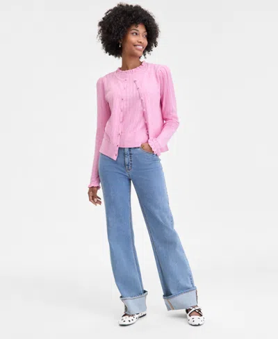 On 34th Trendy Plus Sleeveless Pointelle-knit Cami, Macy's Exclusive In Multi