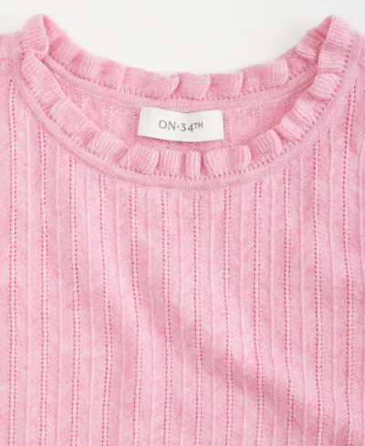 On 34th Trendy Plus Sleeveless Pointelle-knit Cami, Macy's Exclusive In Multi