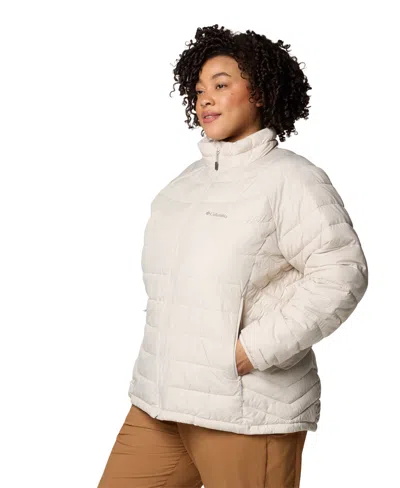 Columbia Plus Size Powder Lite Ii Full Zip Insulated Jacket In Gray