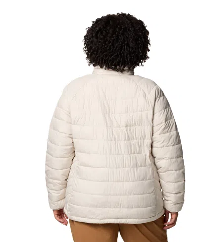 Columbia Plus Size Powder Lite Ii Full Zip Insulated Jacket In Gray