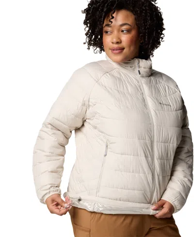 Columbia Plus Size Powder Lite Ii Full Zip Insulated Jacket In Gray