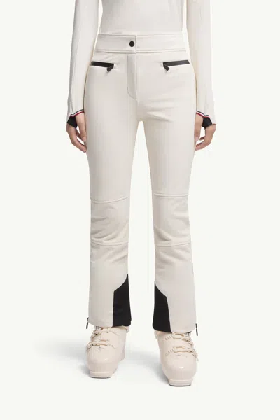 Moncler Paneled Bootcut Ski Pants In White