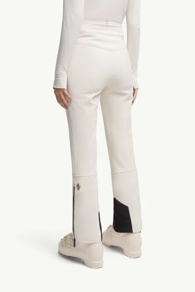 Moncler Paneled Bootcut Ski Pants In White