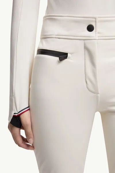 Moncler Paneled Bootcut Ski Pants In White