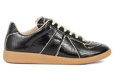 Pre-owned Maison Margiela Replica (women's) Sneakers In Black/ecru In Multi