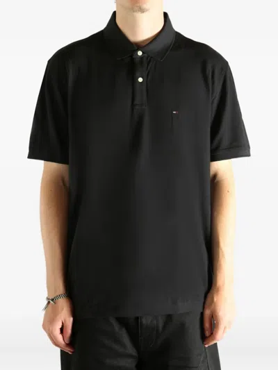 Tommy Hilfiger Big And Tall Regular Fit Polo In Black