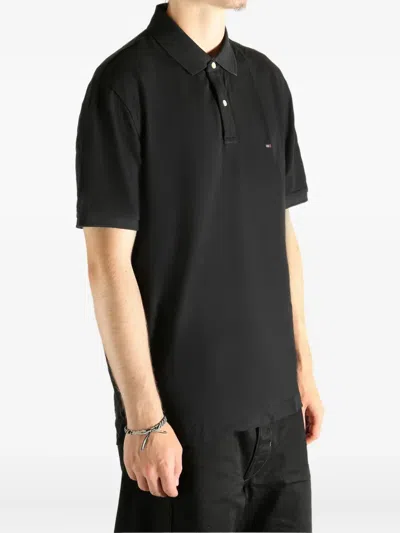 Tommy Hilfiger Big And Tall Regular Fit Polo In Black