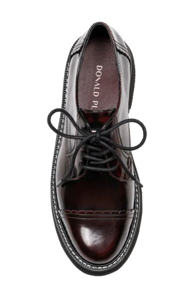 Donald Pliner Leonardo Cap Toe Derby In Burgundy