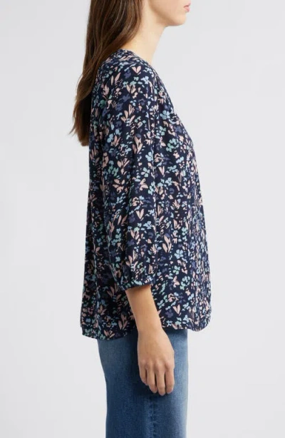 Nydj Pintuck Blouse In Multi