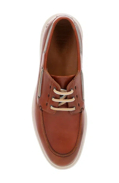 Frye Men's Connor Leather Boat Shoes In Brown