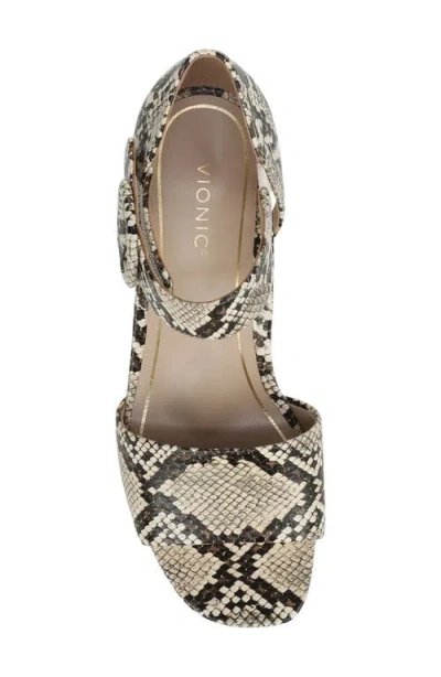 Vionic Chardonnay Block Heel Sandal In Multi