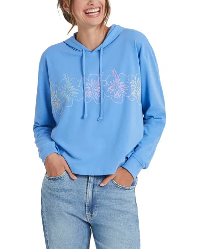 Life Is Good Boxy Crusher Hoodie In Blue