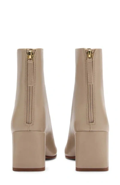 Mango Block Heel Bootie In Neutral