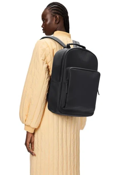 Rains Book Daypack Backpack In Black