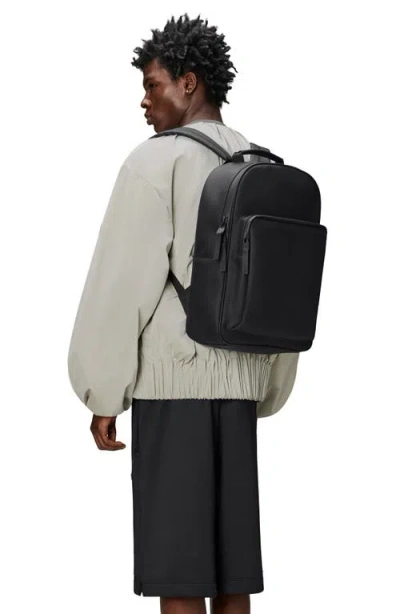 Rains Book Daypack Backpack In Black