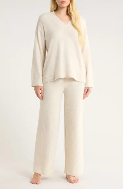 Nordstrom So Soft Sweater & Lounge Pants Set In White