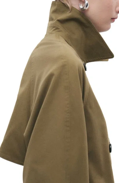 Mango Women's Long Double-breasted Trench Coat In Brown