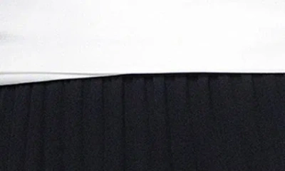 Betsy & Adam Strapless A-line Dress In White