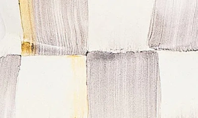 Mackenzie-childs Mackenzie Childs 2025 Sterling Check Snowman Ornament In Gray