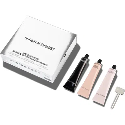 Grown Alchemist Hand Cream Heroes Set $65 Value In Transparent