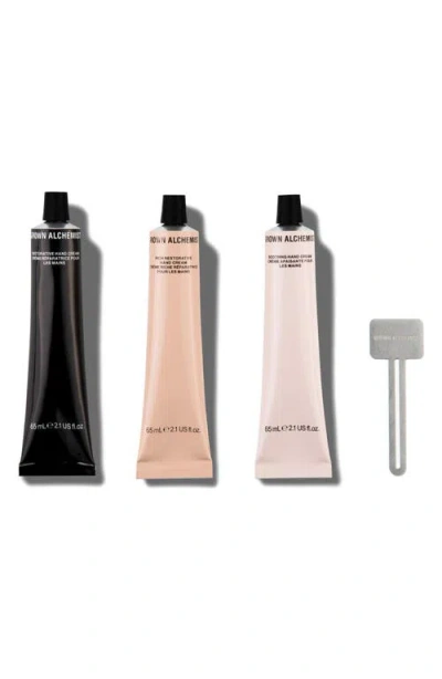 Grown Alchemist Hand Cream Heroes Set $65 Value In Transparent