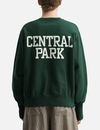 Unlikely Simple Sweat Crew "central Park" In Green