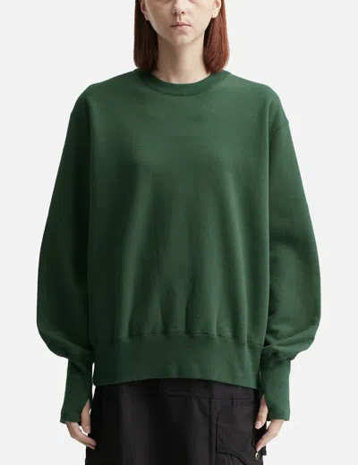 Unlikely Simple Sweat Crew "central Park" In Green
