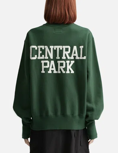 Unlikely Simple Sweat Crew "central Park" In Green