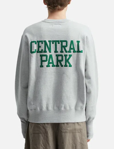 Unlikely Simple Sweat Crew "central Park" In Gray