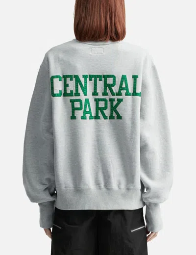 Unlikely Simple Sweat Crew "central Park" In Gray