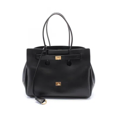 Pre-owned Balenciaga Black Leather Tote Bag ()