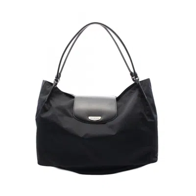 Pre-owned Balenciaga Black Nylon Leather Tote Bag ()
