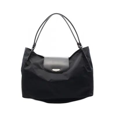 Pre-owned Balenciaga Black Nylon Leather Tote Bag ()