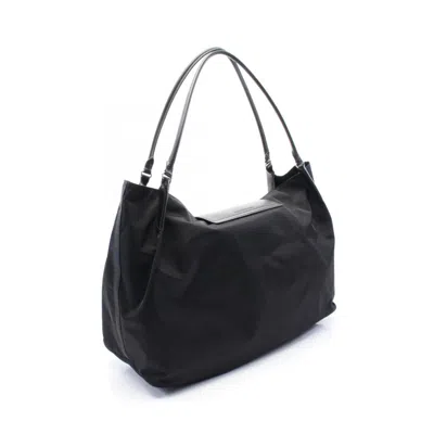 Pre-owned Balenciaga Black Nylon Leather Tote Bag ()
