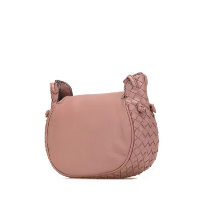 Pre-owned Bottega Veneta Beige Pink Leather Shoulder Bag ()