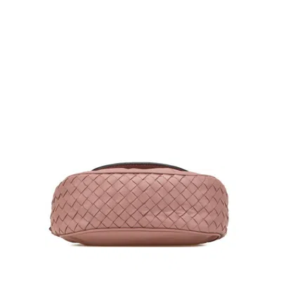 Pre-owned Bottega Veneta Beige Pink Leather Shoulder Bag ()