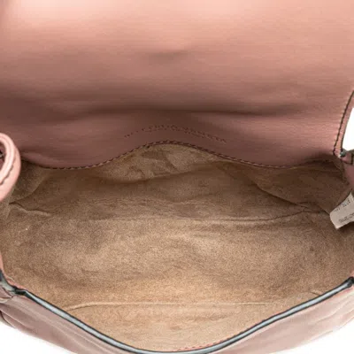 Pre-owned Bottega Veneta Beige Pink Leather Shoulder Bag ()