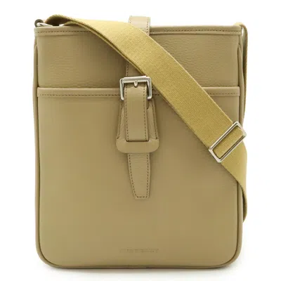Pre-owned Burberry Beige Sand Leather Shoulder Bag ()