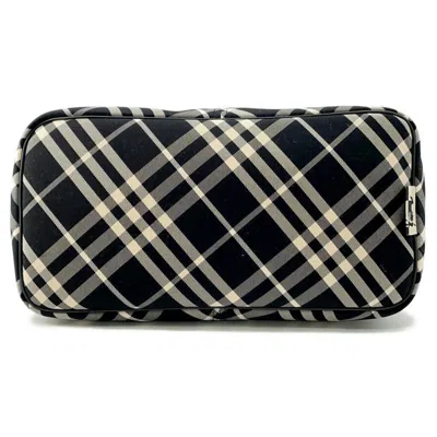 Pre-owned Burberry Black Ivory Canvas Shoulder Bag Tote Bag ()